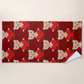 Serviette de plage Ourson Mignon (Devant)