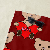 Serviette de plage Ourson Mignon (En situation)