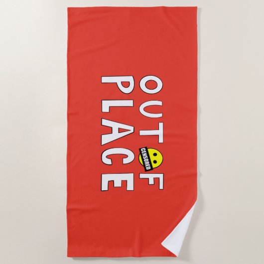 Serviette de plage Out of Place (Devant)