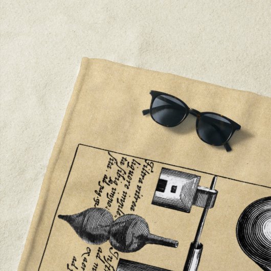 Serviette De Plage Outils d'alchimie médiévale (En situation)