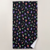 Serviette De Plage OVNI Alien dans l'espace (Devant)