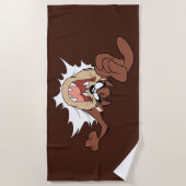 Serviette De Plage Page TZ™ Burning Through (Devant)