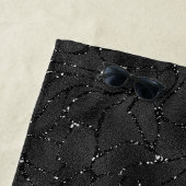 Serviette De Plage Paillette noire monochromatique arrière - plan tat (En situation)