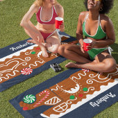 Serviette De Plage Pain d'épices RV Classe C Camping Noël