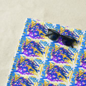 Serviette De Plage Paint Abstrait moderne (En situation)