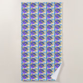 Serviette De Plage Paint Abstrait moderne (Devant)