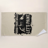 Serviette De Plage Paintball Paint (Devant)