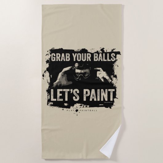 Serviette De Plage Paintball Paint (Devant)