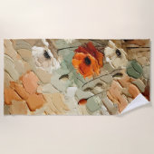 Serviette De Plage Painterly Bloomscape (Devant)