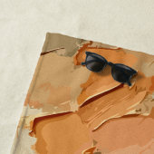 Serviette De Plage Painterly Bloomscape (En situation)