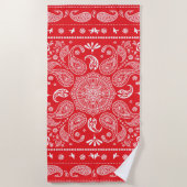 Serviette De Plage Paisley Design-1 Beach Towel (Devant)