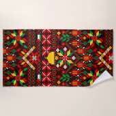 Serviette De Plage Palestine Tatreez Broderie traditionnelle (Devant)