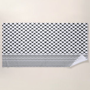 Serviette De Plage Palestinienne Hatta Keffiyeh Kufiya Folk (2 Motifs