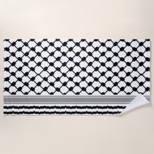 Serviette De Plage Palestinienne Hatta Keffiyeh Kufiya Folk (2 Motifs
