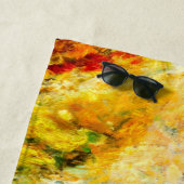 Serviette De Plage Palette Artiste Colorée (En situation)