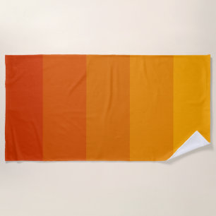 Serviette De Plage Palette de bandes orange