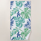 Serviette De Plage Palm Beach Blue Beach Towel (Devant)
