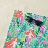 Serviette De Plage Palm Beach Île tropicale Mermaids (En situation)