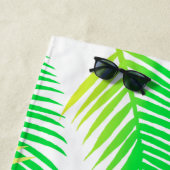 Serviette De Plage Palm Feuille Motif Beach Towel - Botanique Tropica (En situation)