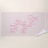 Serviette De Plage Palm Springs rose pâle (Devant)