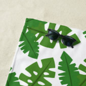 Serviette De Plage Palm Tropical Feuille Motif côtier (En situation)