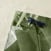 Serviette De Plage Palm Vert Banane Feuilles Bliss 1 #art #nature (En situation)