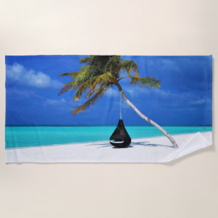 Serviette De Plage Palme de Plage Tropicale Relaxation