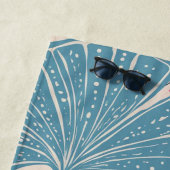 Serviette De Plage Palme de ventilateur de plage tropicale (En situation)