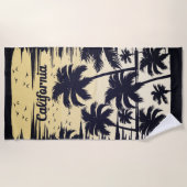 Serviette De Plage Palmier de Californie (Devant)