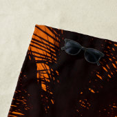 Serviette De Plage Palmier et coucher du soleil (En situation)