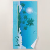 Serviette De Plage Palmiers (Devant)