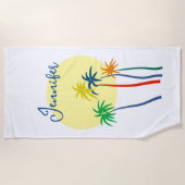 Serviette De Plage Palmiers (Devant)