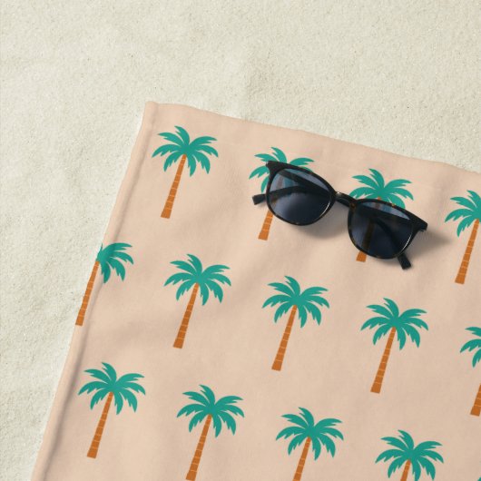 Serviette De Plage Palmiers (En situation)