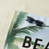 Serviette De Plage Palmiers de plage citation du nom (En situation)