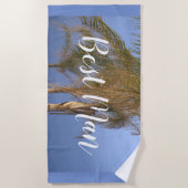 Serviette de plage Palmiers du Témoin (Devant)