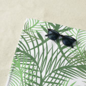Serviette De Plage Palmiers Été Tropical Plage Vert (En situation)
