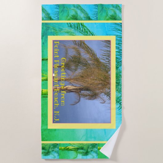 Serviette De Plage Palmiers N.J. Beach Towel (Devant)