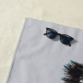 Serviette De Plage Palmiers Océan (En situation)
