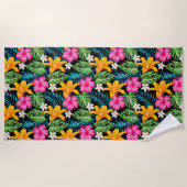 Serviette de plage Palmiers tropicaux (Devant)