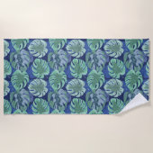 Serviette de plage Palmiers tropicaux (Devant)