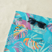 Serviette de plage Palmiers tropicaux (En situation)