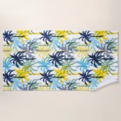 Serviette de plage Palmiers tropicaux (Devant)
