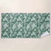 Serviette de plage Palmiers tropicaux (Devant)