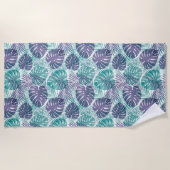 Serviette de plage Palmiers tropicaux (Devant)