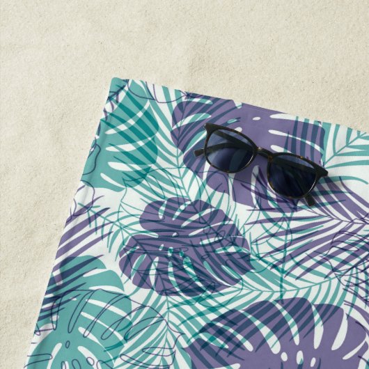 Serviette de plage Palmiers tropicaux (En situation)