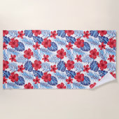 Serviette de plage Palmiers tropicaux (Devant)