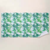 Serviette de plage Palmiers tropicaux (Devant)