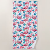 Serviette de plage Palmiers tropicaux (Devant)