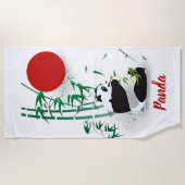 Serviette De Plage Panda (Devant)