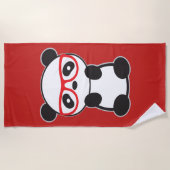 Serviette de plage Panda Bear - Leon Bear Panda (Devant)